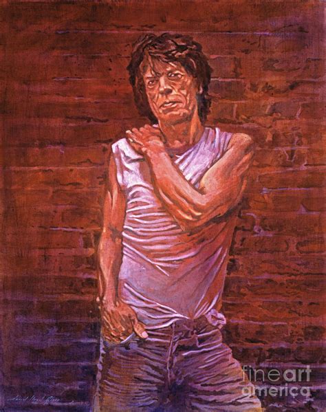 Mick Jagger by David Lloyd Glover - Mick Jagger Painting - Mick Jagger ...