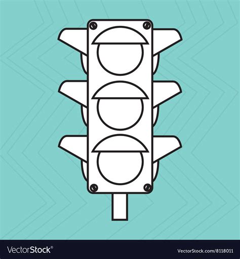 Traffic light design Royalty Free Vector Image