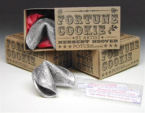 Pewter Fortune Cookie in Retro Box by POTUS31 – everythingtiny