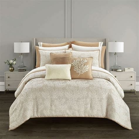 Better Homes and Gardens Ester Beige 12 Piece Bed in a Bag Bedding Set, Queen, Beige - Walmart ...