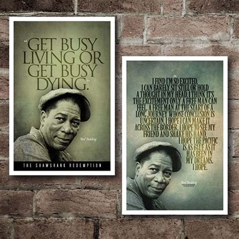 Shawshank Redemption RED Quotes COMBO PACK Posters - Etsy