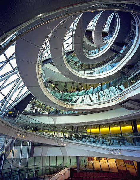 Spiral Staircase, City Hall, London, UK - Greenshoots