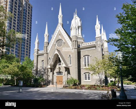 Assembly Hall, Temple Square, Salt Lake City, Utah, USA Stock Photo - Alamy