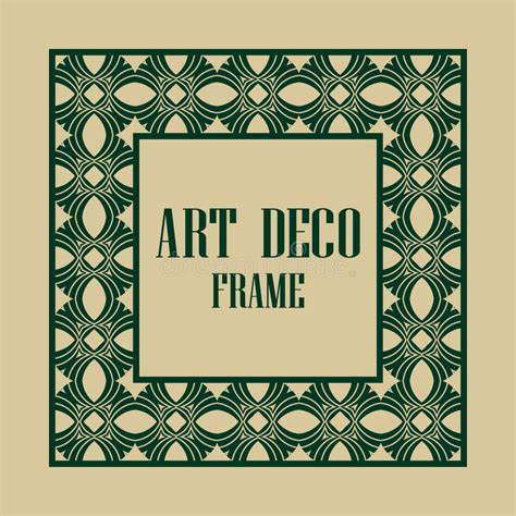 Art Deco Frame stock vector. Illustration of flourish - 122851082
