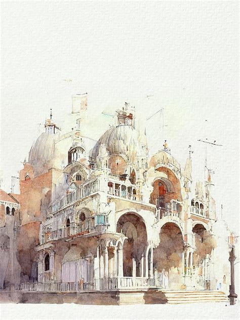 Venice Italy Watercolor I Painting by Naxart Studio - Fine Art America