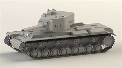 KV-1 Tank | 3D CAD Model Library | GrabCAD