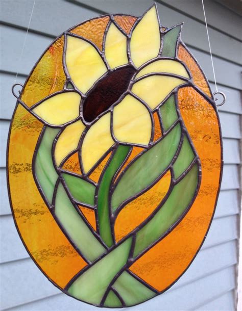 Stained Glass Sunflower