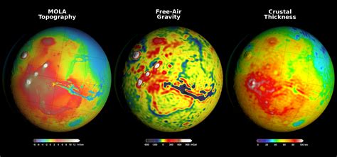 Using Gravity and Topography to Map Mars' Crustal Thickness – NASA Mars Exploration