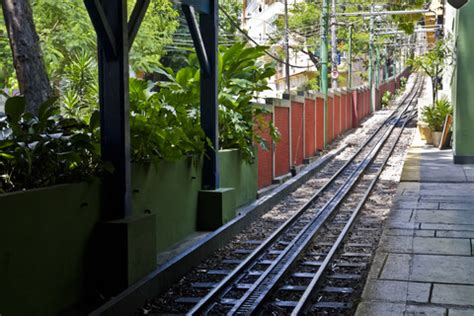 Brazil, Rio de Janeiro, Corcovado, Train station of Corcovado stock photo