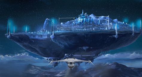 RWBY Atlas Volume 6 | Fantasy landscape, Matte painting, Fantasy city