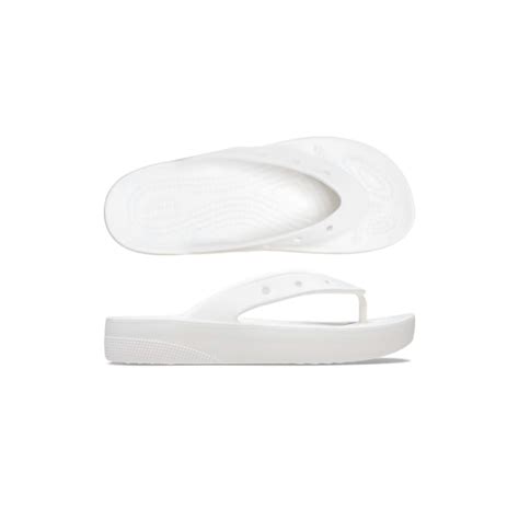 Crocs Classic Platform Flip White - Thong On