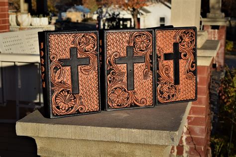 Tooled Leather Bible Cover-message Before You Purchase | Etsy