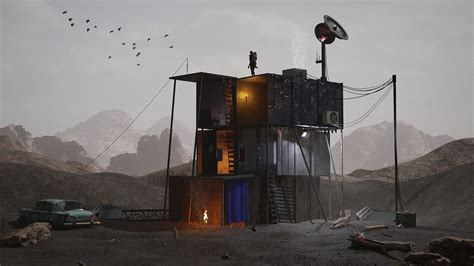 ArtStation - Dystopian Wasteland Scene