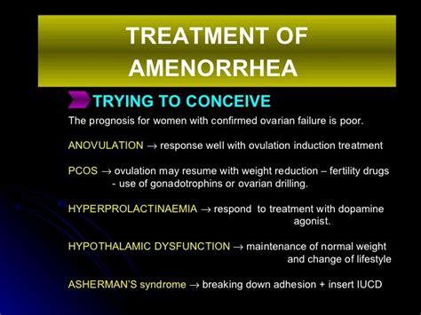 Amenorrhea