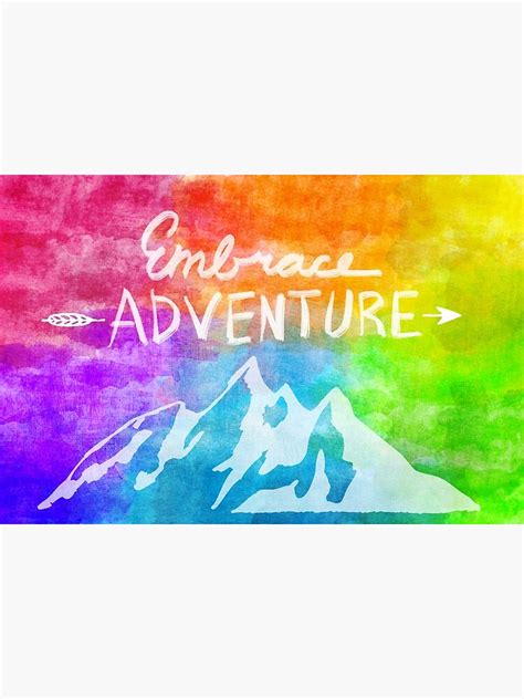 ""Embrace Adventure" Inspirational Word Art" Photographic Print for Sale by LegitChristine ...