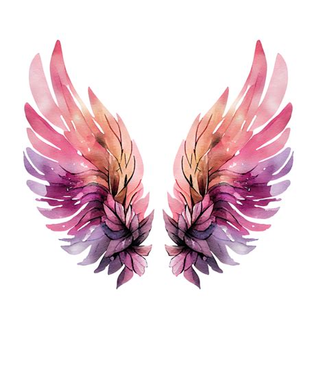 Free Angels Wings Watercolor 22206605 PNG with Transparent Background