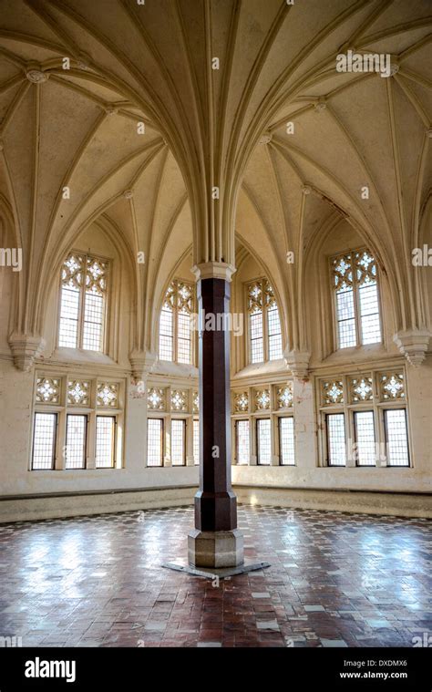 Malbork Castle interior room Stock Photo - Alamy