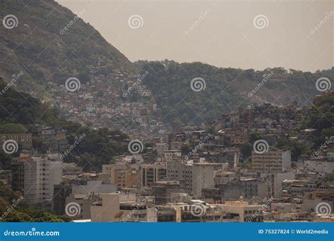 Aerial View of Rocinha Favelas Stock Photo - Image of brazil, america: 75327824