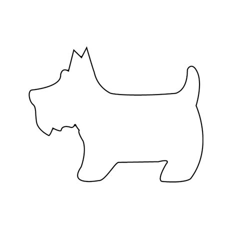 felt dog pattern | Trace the pattern on the felt using the white pencil and cut out ... Dog ...