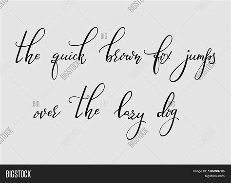 Calligraphy Cursive Vector & Photo (Free Trial) | Bigstock