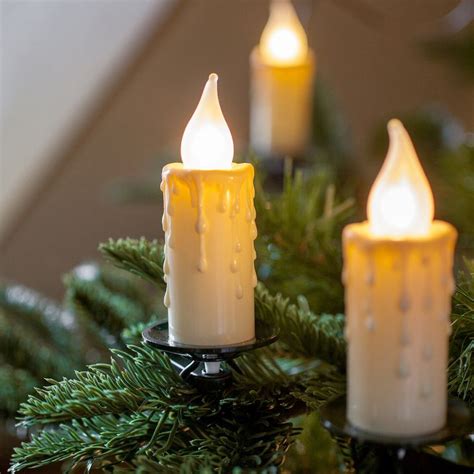 30 Jumbo Christmas Candle Lights With Clips By Lumineo | Christmas ...