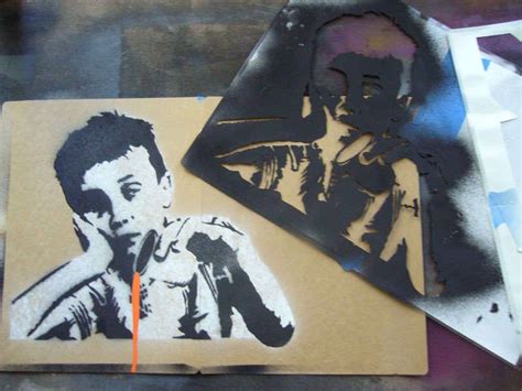 Creating Complex Spraypaint Stencils by Hand | Stencil street art, Spray paint art, Stencil art