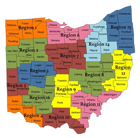 Regions Of Ohio Map | Maps Of Ohio