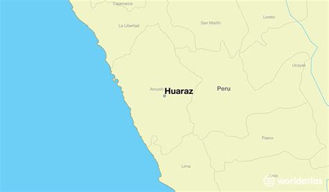 Where is Huaraz, Peru? / Huaraz, Ancash Map - WorldAtlas.com