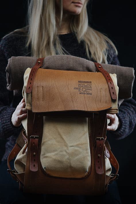 Leather and canvas backpack #078 :: Behance