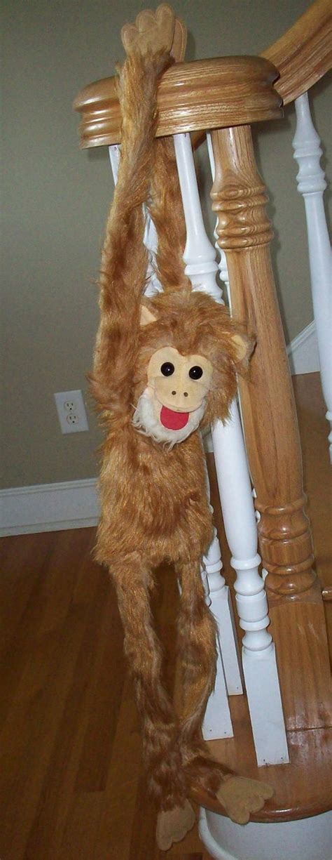 Vintage Monkey Puppet Brown Monkey Stuffed Animal Hand Puppet | Etsy