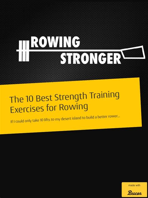 10 Best For Rowing | PDF | Physical Exercise | Hobbies