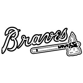 MLB – Atlanta Braves Logo Stencil | Free Stencil Gallery