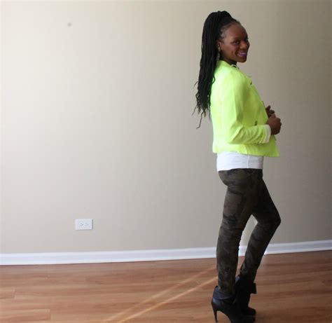 Glamspiration: How I Rocked My Zara Camo Pants & Neon Yellow Tweed ...