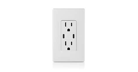 Leviton Dual Type-C™ with Power Delivery USB Charger Receptacle ...