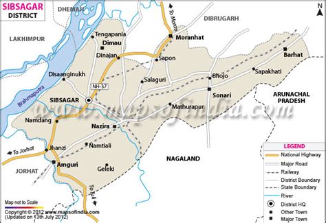 Sivasagar District Map