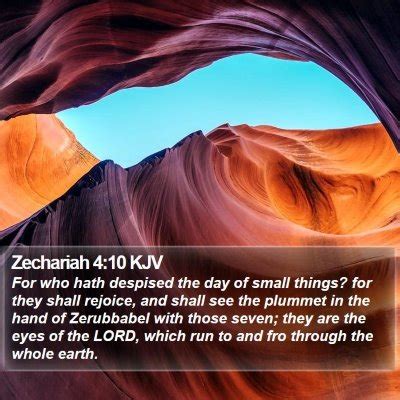 Zechariah 4 Scripture Images - Zechariah Chapter 4 KJV Bible Verse Pictures