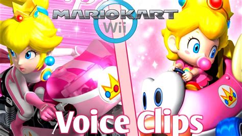 Mario Kart Wii - Peach/Baby Peach voice Clips - YouTube