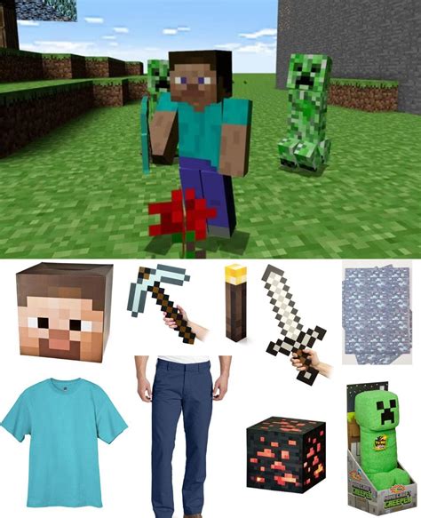 Minecraft Steve Costume | Carbon Costume | DIY Dress-Up Guides for ...