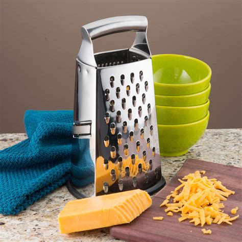 Professional Box Grater, 100% Stainless Steel with 4 Sides, Best for P – Spring Chef