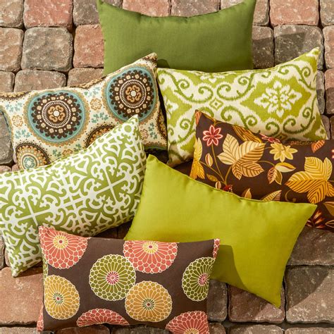 Greendale Home Fashions Rectangle Outdoor Accent Pillows, Kiwi, Set of 2 | Outdoor accent pillow ...
