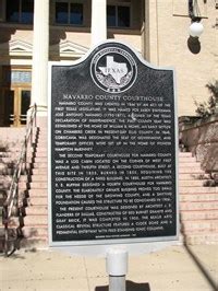 Navarro County Courthouse - Texas Historical Markers on Waymarking.com