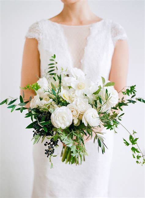 Green and White | Bouquet Wedding Flower