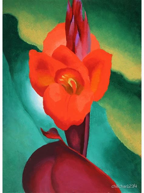 "Georgia O'Keeffe Red Canna 1919" Photographic Print for Sale by ...