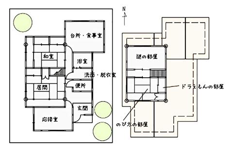 Nobita Nobi - NOBITA HOUSE PLAN