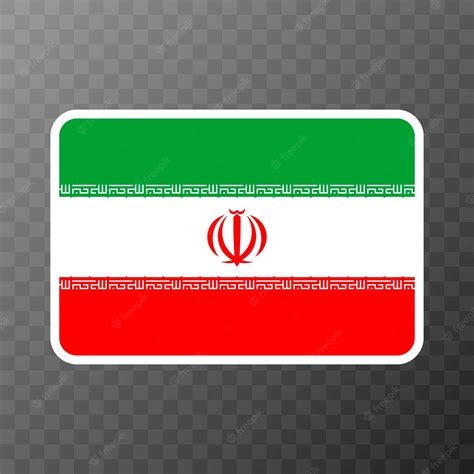 Premium Vector | Iran flag official colors and proportion vector ...