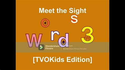 tvokids Meet the Sight Words Level 3 - Opening DVD - YouTube