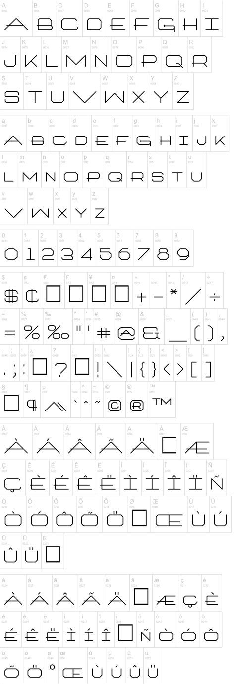 Architext - technical straight edge font | Fonts, Typography, Dafont