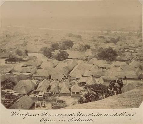 Aerial View Of 19th Century's Abeokuta, Yorubaland - Culture - Nigeria ...