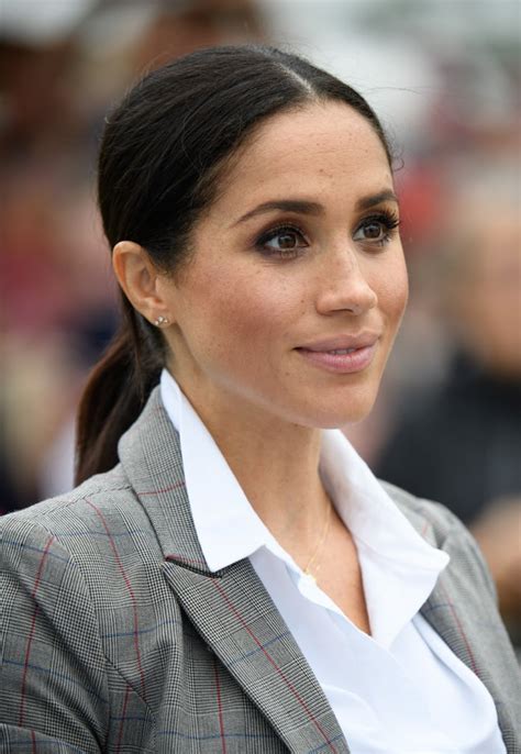 Meghan Markle's Ponytails and Smoky Eye | Meghan Markle's Best Beauty Looks 2018 | POPSUGAR ...