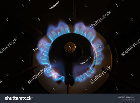 Blue Flame Gas Stove Dark Stock Photo 2144189837 | Shutterstock